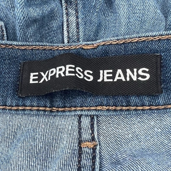 Express Jeans Mia Mid Rise Leggings Size 0 Short Women’s - Picture 2 of 5